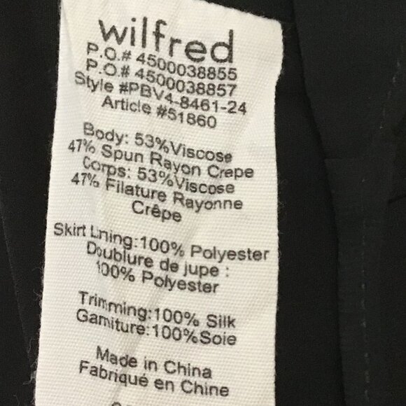 Aritzia Wilfred Black Romper with Tie Belt Size L - Picture 8 of 8